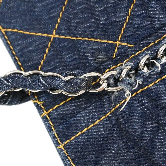 Chanel Blue Denim Luxury Line Tote #139693C39B - Picture 5 of 10